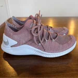 Nike training running shoe - pink mauve color with silver speckles
